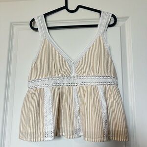 American Eagle Lace Trim Babydoll Cami